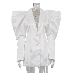 Lamb Leg Sleeve French Dress Niche Design Collared Short Elegant Dress