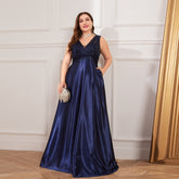 plus Size Deep V Plunge Dress Maxi Dress Backless Sequin Slim Fishtail Bridesmaid Cocktail Evening Dress