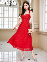 Schmale Trägerkleid, rückenfreies Abendkleid
