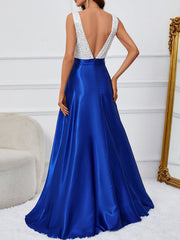 Paillettenkleid mit V-Ausschnitt, Sommerkleid