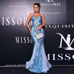 Elegantes langes Pailletten-Trägerkleid mit V-Ausschnitt, Cocktailkleid, Abendkleid, Brautjungfernkleid, Meerjungfrauenkleid