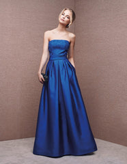 Royal Blue Evening Dress Bridal Elegant Toast Dress Long Wedding Dress Performance Cocktail Party