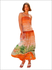 Vestido con diseño recortado