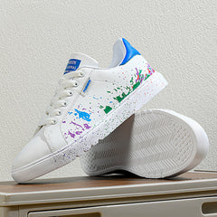 Graffiti Ultra-Light Skateboarding Shoes And White Sneakers
