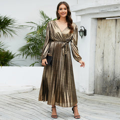 Slim Long Long Sleeve Evening Dress Elegant Party