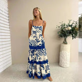 Casual off Neck Lace Splicing Sling Dress Amplified craft