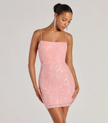 Sequ Kleid Etuikleid Schmale Minikleid