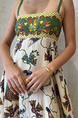 Ärmelloses Swing-Top mit Spaghettiträgern und Blumenmuster für Amplified Craft