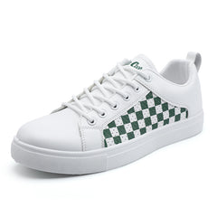Casual Checkered Large-Sized Breathable Sneakers