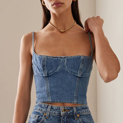 Bandeau With Padded Herringbone Bra