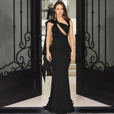 Top de vendaje con recortes, sin mangas y color liso, el más vendido