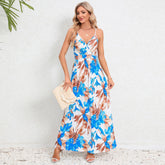 Strap Backless Slim Slimming Dress Maxi Dress