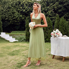 V neck Strap Fresh Dress Photography Gown Dress