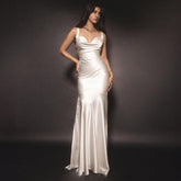 Tube Top Hip Tight Slimming Elegant Fishtail Strap Dress