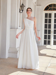 Vestido de cóctel ajustado con hombros descubiertos