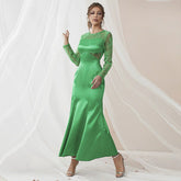 Mesh Lace Dress High Waist Dress Waist Tight Summer