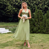 V neck Strap Fresh Dress Photography Gown Dress