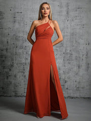 Wine Red Ball Gown Cocktail Slim Fit Dress Slimming Slit Annual Party Evening Dress Party Dress for