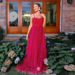 Vestido francés europeo con escote halter, costuras de malla, informal, para fiesta y noche