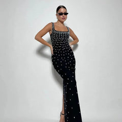 Slim Rhinestone Bandage Dress Luxury Party Bandage Dress