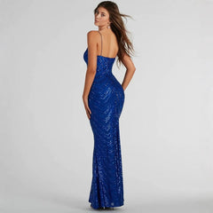 Sequined Cami Dress All Matching Maxi Dress