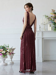 Heavy Industry Manual Beaded Red Maxi Dress Sequined Beaded Maxi Dress Ball Gown