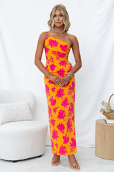 Fashionable Elegant off Shoulder Tight Side Split Backless Dress