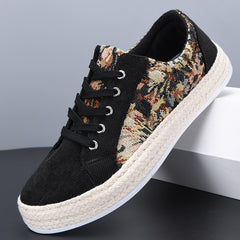 Zapatillas deportivas transpirables de suela blanda con cordones para el tiempo libre