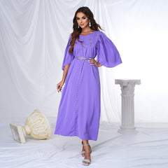 Long Short Sleeved V neck Cocktail Evening Dress Bridesmaid Dress A Line