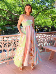 Sling Graffiti Printing Large Swing Dress