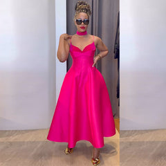 Elegant Elegant V neck Brace High Waist Slimming A Line Dress