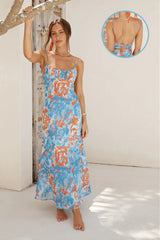 Adult Lady like Woman Thin Strap Beauty Back French Low Cut Sling Dress