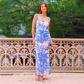 Slim Fit Maxi Dress Backless Spaghetti Straps Dress