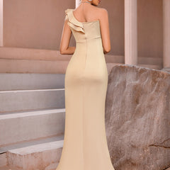 Vestido de noche Vestido de noche dividido Largo Elegante Corte entallado