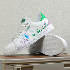 Graffiti Ultra-Light Skateboarding Shoes And White Sneakers
