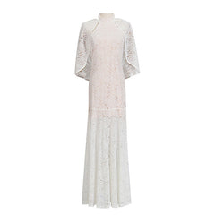 Vestido elegante y elegante, ligero, de lujo, bordado, elegante, transparente, chal.