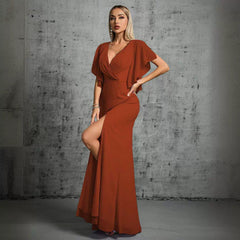 Vestido de dama de honor para cóctel de reunión anual