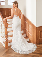 V Neck Strap Formal Dress