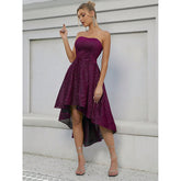 Tube Top Evening Dress Adult Ceremony Christmas Party Dress