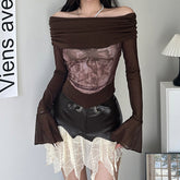 Fairy Grunge Mesh Transparent Top