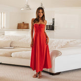 Backless Slim Fit Slip Dress Vacation Split Dress