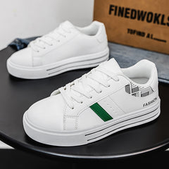 Thick-Soled And Comfortable White Sneakers