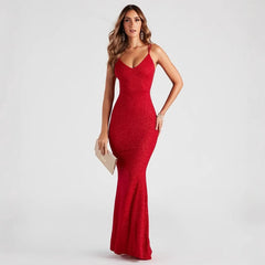 Backless Dress All Match Fishtail Maxi Dress