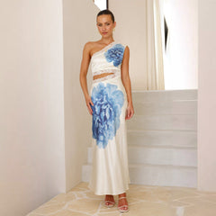 Vestido sin mangas, corte entallado, top de tubo, vestido midi con tirantes