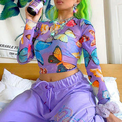 Schmetterlinge Mesh Top