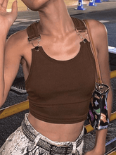 Kurzes Tanktop mit personalisierter Schnalle