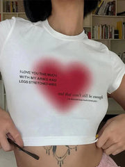 Rosa Herz Aura T-Shirt