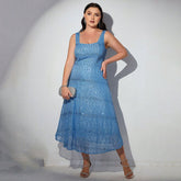 Plus Size Dress Clothes Slim Party Strap Evening Dress