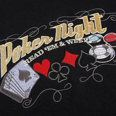 Poker Night Embroidered Pullover
