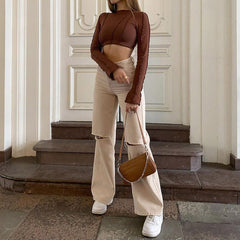 Portrait Fashion Flare Jeans